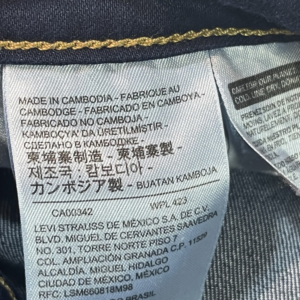 Levis 725 Jeans Womens 28x32 Blue High Rise Bootcut Stretch Workwear Grunge EUC - Picture 7 of 9